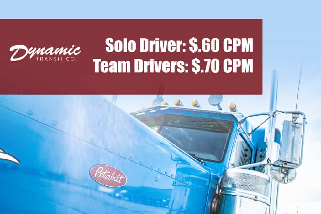 Dynamic rolls out new solo and team driver pay package | Dynamic ...